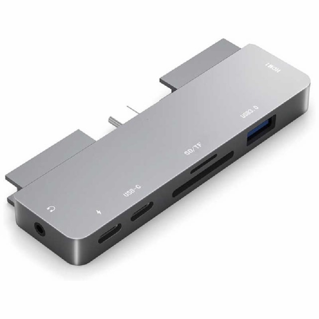 グローチャー　USB Cハブ(4K HDMI/USB3.0/SD・TF/iPad Pro・Surface Book・Chrome Book・Android対応) USB Power Delivery対応　GeeHub