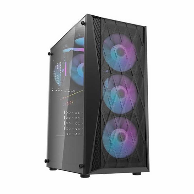 DARKFLASH　PCケース［ATX /Micro ATX /Mini-ITX］DK352 ブラック　DK352/BK/4ARGB