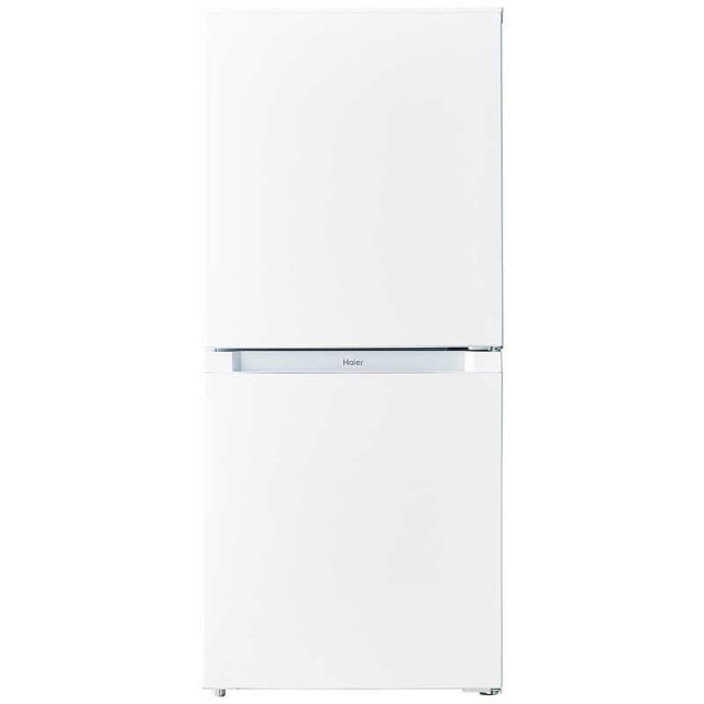 ハイアール　冷蔵庫 2ドア 121L 右開き ファン式 幅49.5cm ホワイト　JR-NF121C-W（標準設置無料）