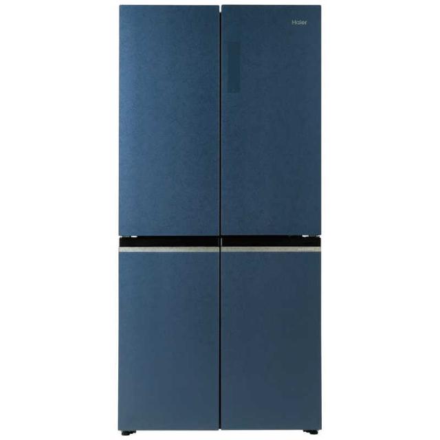 ハイアール　冷蔵庫 4ドア 470L フレンチドア(観音開き) 幅83cm ブルーイッシュグレー　JR-GX47B-H（標準設置無料）