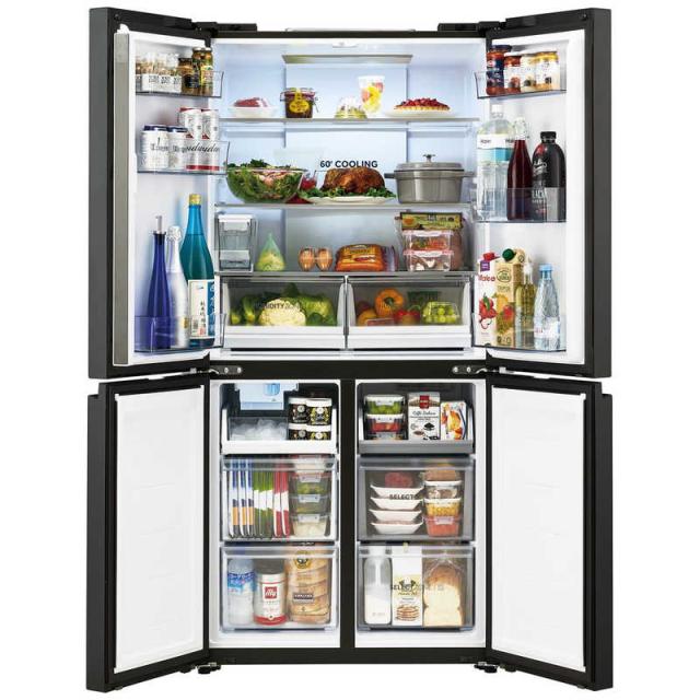 ハイアール 冷蔵庫 4ドア 470L フレンチドア(観音開き) 幅83cm ブルー