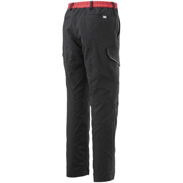 ミズノ　ワークパンツ(春夏／制電素材)[ユニセックス] 4XL-8 09：ブラック×レッド　F2JF158009