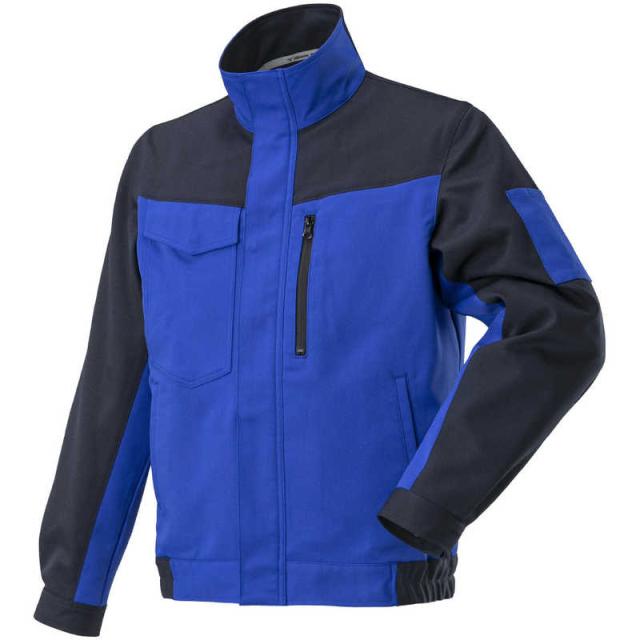 ミズノ　ワークジャケット(通年向け) ［ユニセックス］ 3XL-8 87：ネイビー×ブルー　F2JEA18687