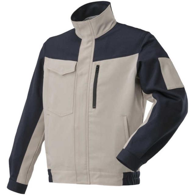 ミズノ　ワークジャケット(通年向け) ［ユニセックス］ 4XL-8 89：ネイビー×ベージュ　F2JEA18689