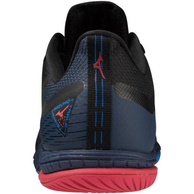 ミズノ　22.5cm 男女兼用 卓球シューズ ウエーブドライブ NEO3幅：2E相当(ブラック×ブルー×レッド) 21：ブラック×ブルー×レッド　81GA220021