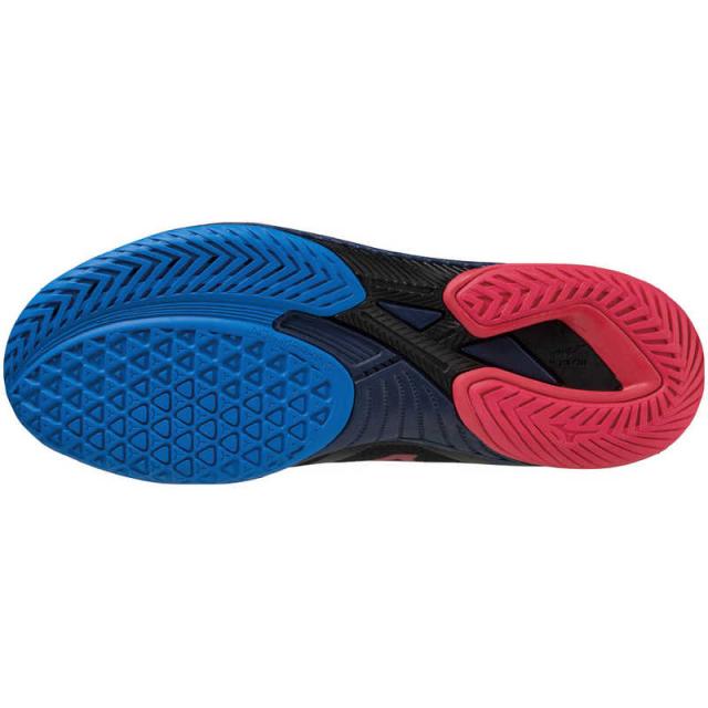 ミズノ　23.0cm 男女兼用 卓球シューズ ウエーブドライブ NEO3幅：2E相当(ブラック×ブルー×レッド) 21：ブラック×ブルー×レッド　81GA220021