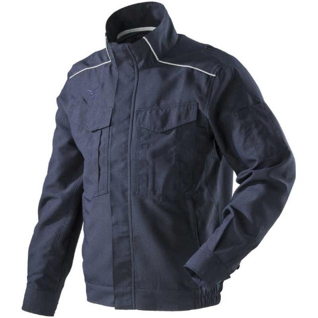 ミズノ　ワークジャケット(樹脂ファスナー／春夏素材)[ユニセックス] 2XL 14：ネイビー　F2JE218214