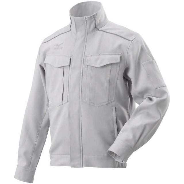 ミズノ　ワークジャケット(通年向け)樹脂ファスナー ［ユニセックス］ 4XL-8 04：チャコール　F2JE258204