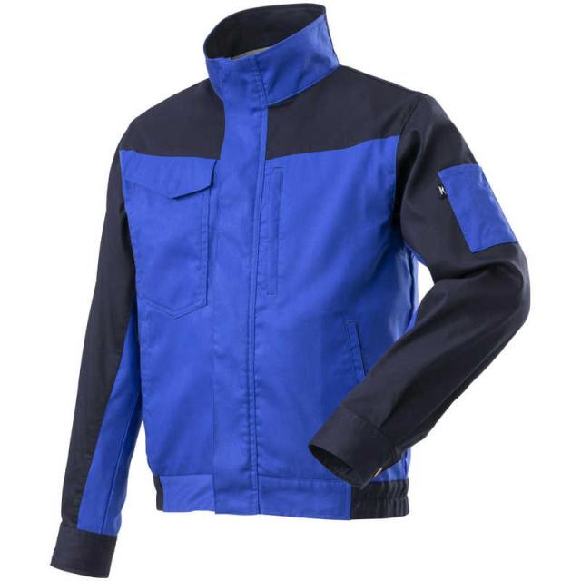 ミズノ　ワークジャケット(綿100％・通年向け) ［ユニセックス］ S 87：ネイビー×ブルー　F2JEA18187