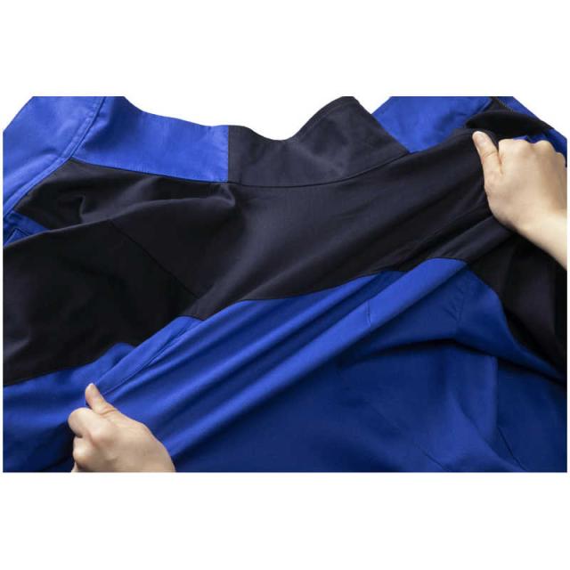 ミズノ　ワークジャケット(綿100％・通年向け) ［ユニセックス］ 4XL-8 87：ネイビー×ブルー　F2JEA18187
