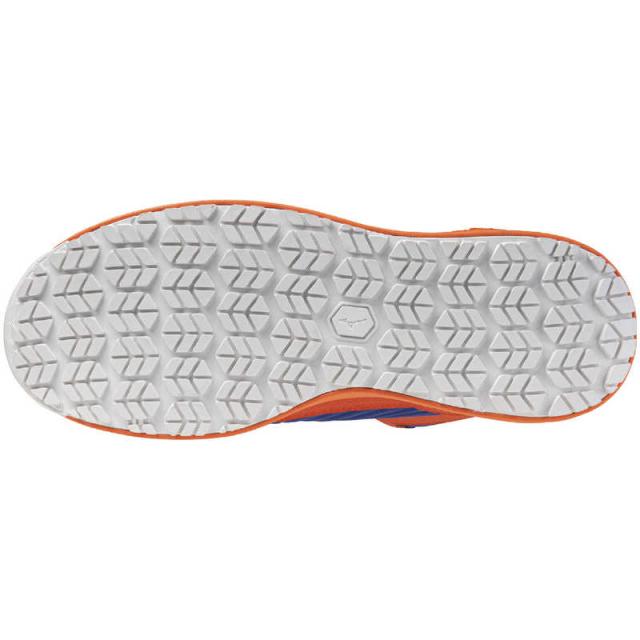 ミズノ　29.0cm 男女兼用 安全靴 オールマイティ SSII21H 靴幅：3E相当(ブルー×ホワイト×オレンジ) (JSAA・普通作業用(A種)認定品 耐滑 プロテクティブスニーカー) 27：ブルー×ホワイト×オレンジ 【返品交換不可】　F1GA220527