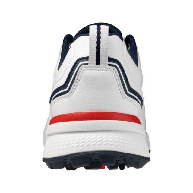 ミズノ　ゴルフシューズ ハザードエナジー HAZARD ENERZY ［メンズ / 27.5cm / 幅：4E］ オフホワイト×ネイビー×レッド　51GQ250201_25SS