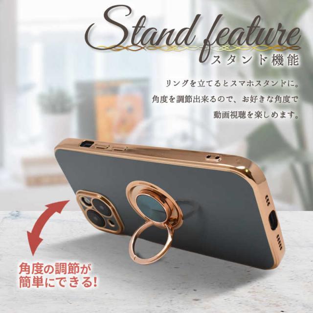 shizukawill iPhone16 Pro Max ケース カバー リング付きケース