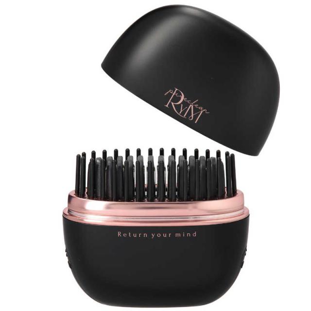 WORKER　ポータブル ストレート コーム ヘアアイロン RYM リウム 180℃ 充電式(コードレス) ブラック　WK-BEA01B