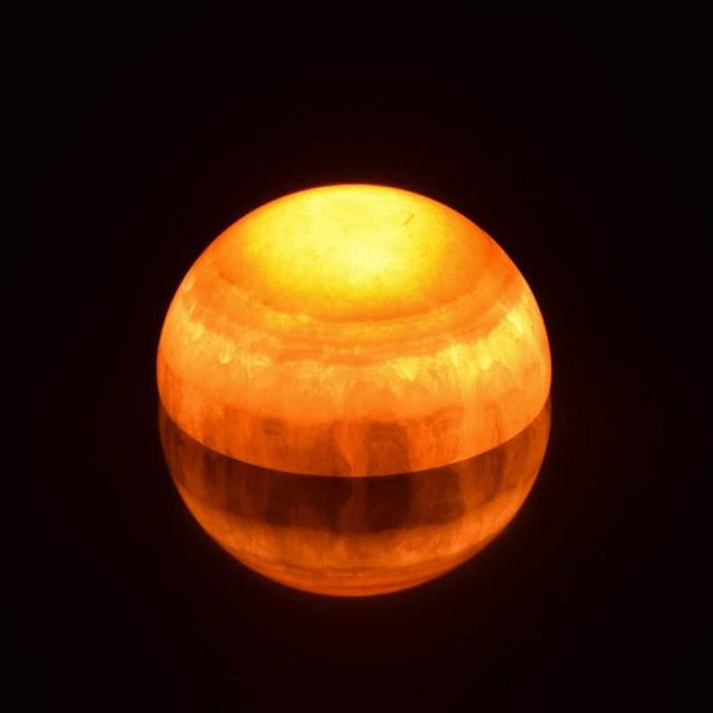 ソァーイング LED インテリア ナイトライト 電池式 大理石タイプ 天然