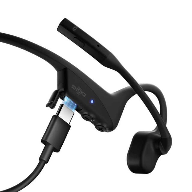 SHOKZ　ブルートゥースイヤホン 耳かけ型 OpenComm2 ( 2025 ) [ 骨伝導 / Bluetooth 対応 ] Black　SKZ-EP-000039_2