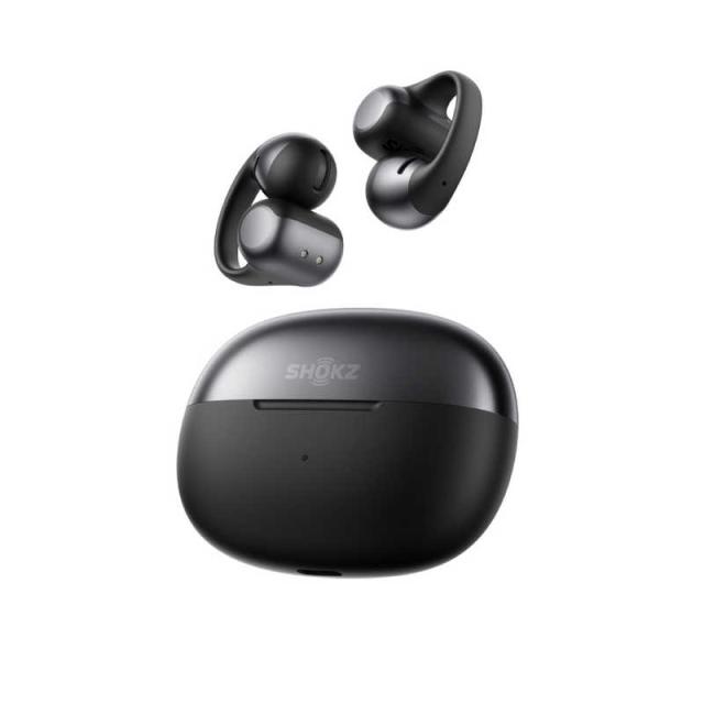 SHOKZ ワイヤレスイヤホン ブラック Shokz OpenFit 2 オープンイヤー Bluetooth ワイヤレスイヤホン