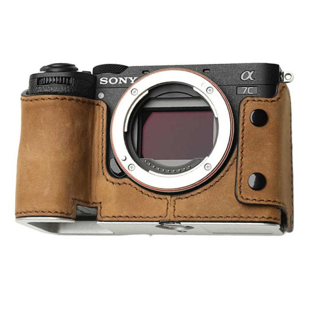 MR.STONE　(受注生産) SONY a7CII/a7CR 専用本革ボディケース ヴィンテージ クレイジーホースブラウン　PTAZ006