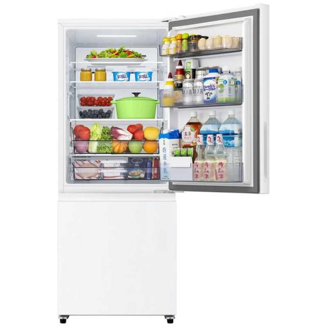 ハイセンス 冷蔵庫 2ドア 257L 右開き 幅55cm ホワイト HR-D260KW 
