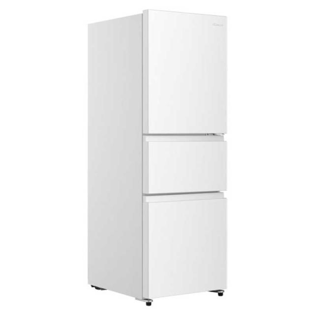 Hisense 冷蔵庫 ホワイト 引き出し式 ハイセンス 冷蔵庫 3ドア 295L 右開き ファン式 真ん中野菜室