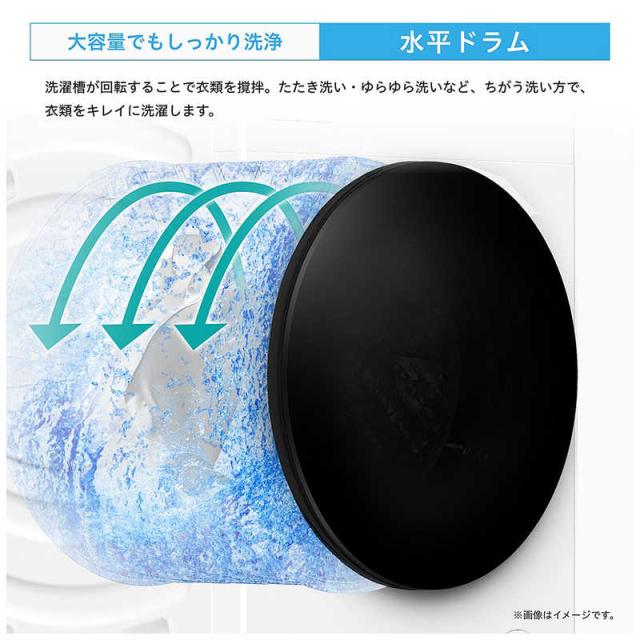 ハイセンス　ドラム式洗濯機 (左開き) 洗濯10.0kg 乾燥5.0kg ヒーター乾燥(水冷・除湿タイプ) ホワイト　HWF-D100SL-W（標準設置無料）_9