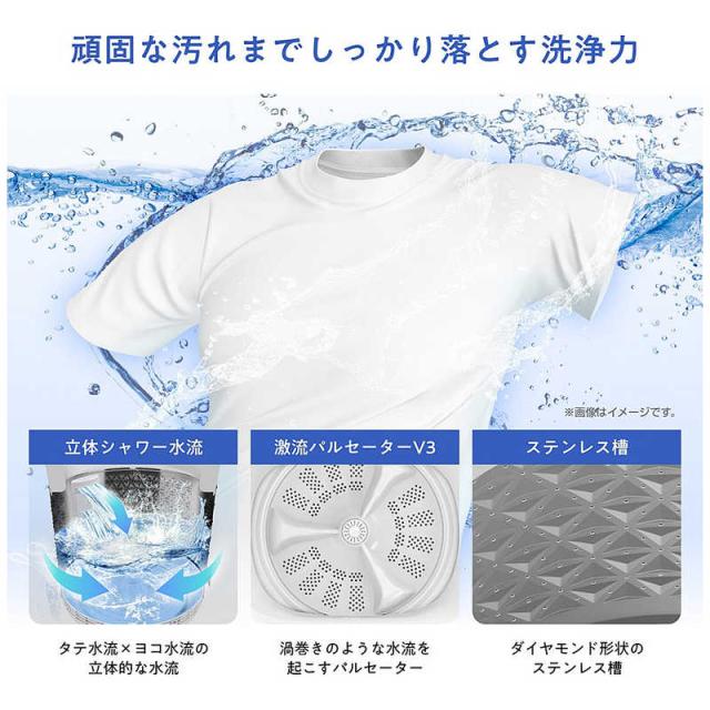 ハイセンス　全自動洗濯機 洗濯7.0kg 自動投入 ブラック　HW-G70XL-B（標準設置無料）_10