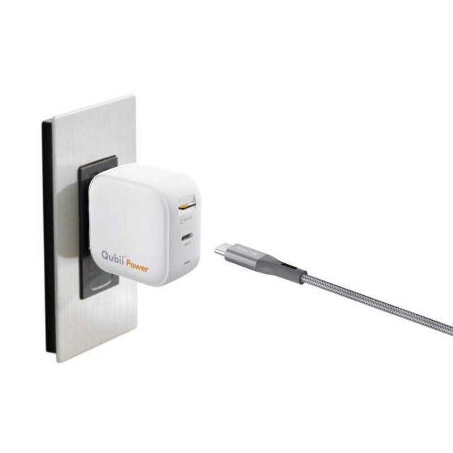 MAKTAR　バックアップ機能付き急速充電器 (PD3.0/45W)Qubii Power Maktar ホワイト　MKPQP45-W_1