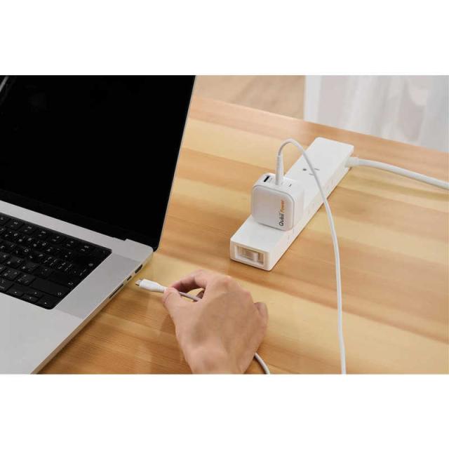 MAKTAR　バックアップ機能付き急速充電器 (PD3.0/45W)Qubii Power Maktar ホワイト　MKPQP45-W_5