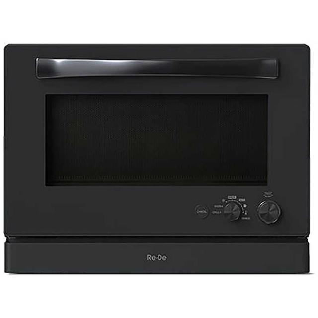A-STAGE　オーブンレンジ 20L フラット Re・De Range ブラック　MO02A-20BK
