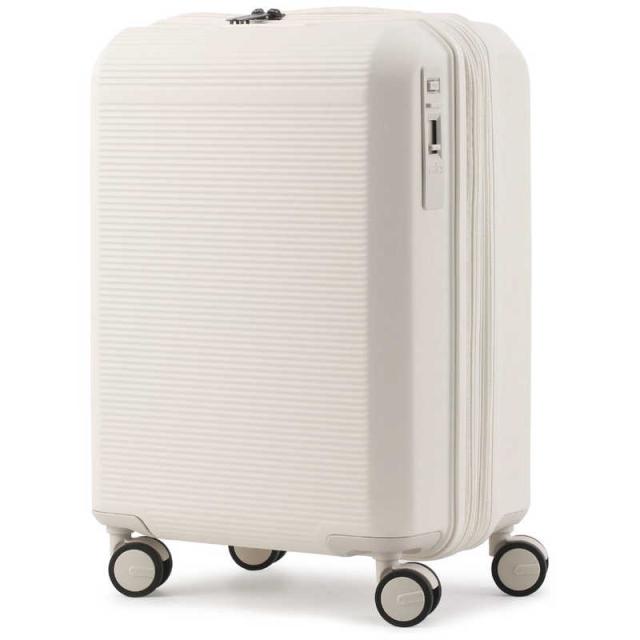 GRAND+　ストッパー付スーツケース 静音キャスター 機内持ち込みキャリー Sサイズ 軽量×大容量 K2 Brake ( K2ブレーキ ) ［TSAロック搭載］ アイボリー　K2B-03