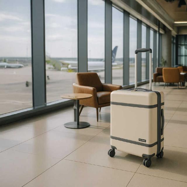 SAMSUFFIT ストッパー付スーツケース 拡張機能付き 無料預け入れ M