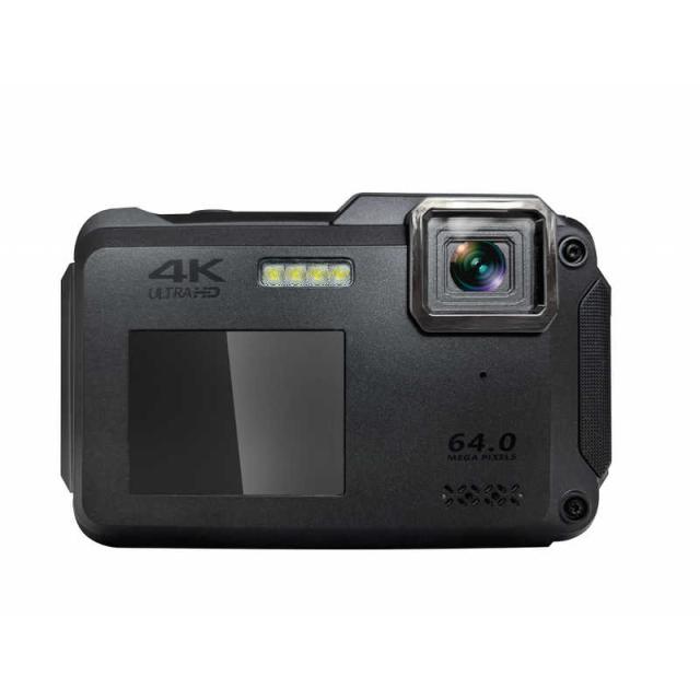 高橋国際商事　CALSモード対応 防水コンパクトデジタルカメラ Bluemake ブラック　TT-WD13CB