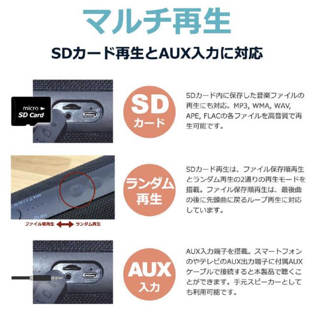 FORTIES Bluetooth スピーカー 40s ブラック 防水 CW1Lの通販はau PAY
