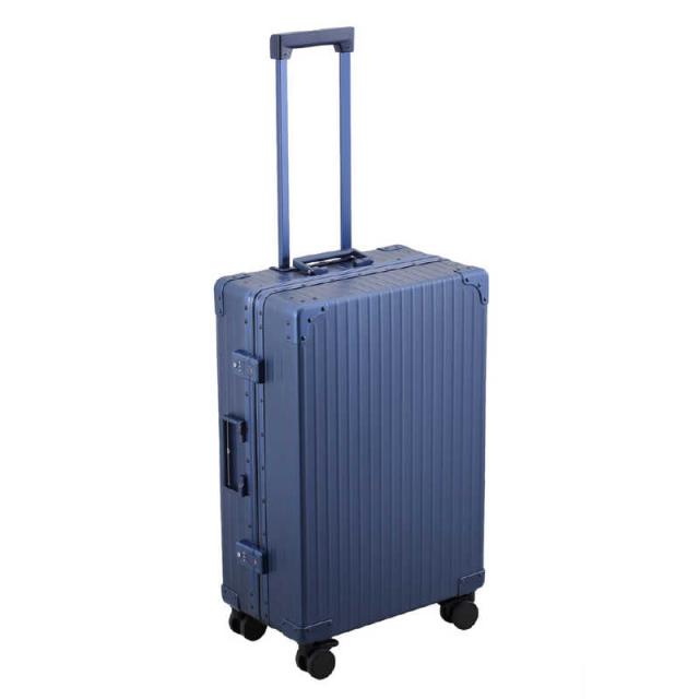 ネオキーパー　アルミスーツケース Mサイズ 無料預け入れ (60L) NEOKEEPR ［TSAロック搭載］ ブルー　A60F-2 BL_2