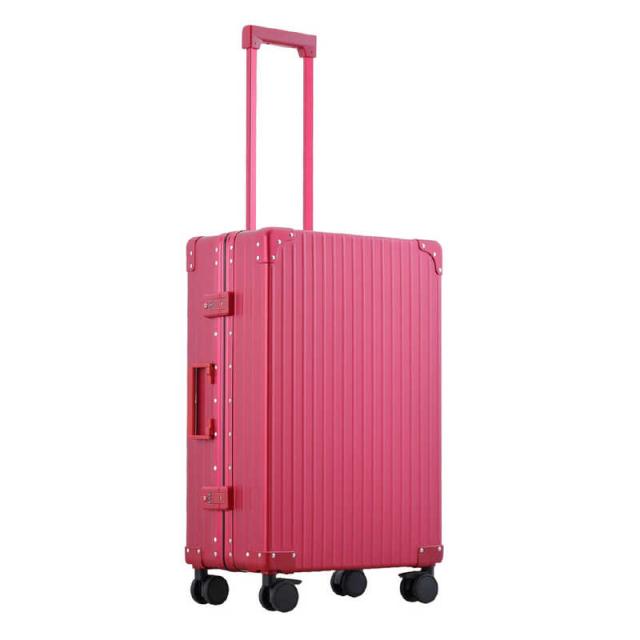ネオキーパー　アルミスーツケース Mサイズ 無料預け入れ (60L) NEOKEEPR ［TSAロック搭載］ レッド　A60F-2 RD_2