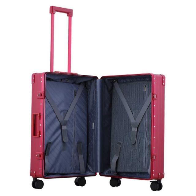 ネオキーパー　アルミスーツケース Mサイズ 無料預け入れ (60L) NEOKEEPR ［TSAロック搭載］ レッド　A60F-2 RD_4