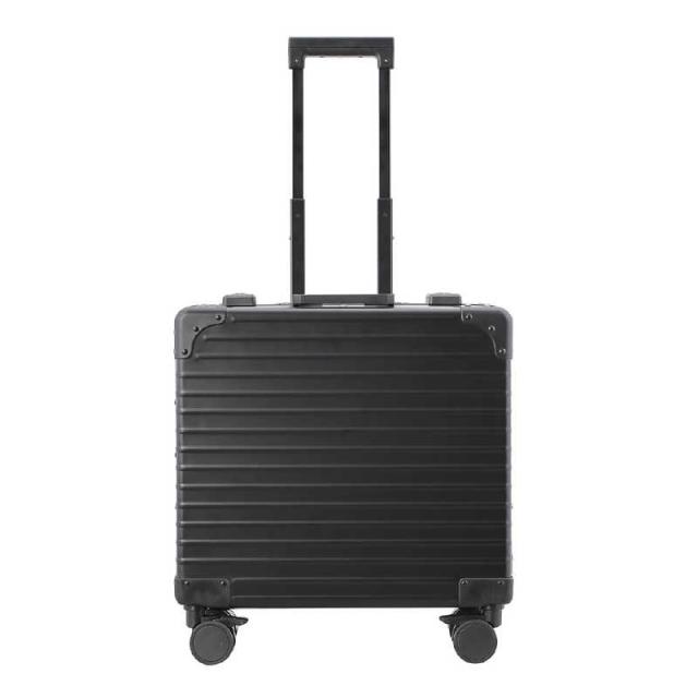 ネオキーパー　アルミスーツケース アコーディオンパーテーション SSサイズ 機内持ち込み (25L) NEOKEEPR ［TSAロック搭載］ ブラック　A25VF-2 BK_1