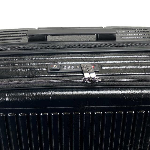ACE　DESIGNED BY ACE IN JAPAN スーツケース フロントオープンラゲージ 拡張機能付き 宿泊目安：1週間以上 [TSAロック搭載 / 87L] レザーシボブラック　ACE-548311_2