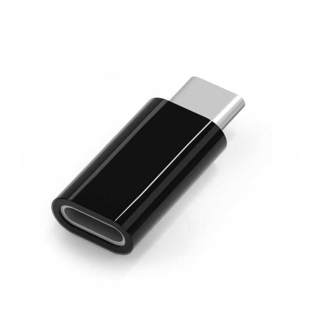 PGA　Lightning to USB Type-C 変換アダプタ Premium Style ブラック　PG-LNC01BK 変換アダプター