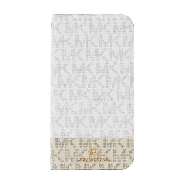 マイケルコース　Case 2-Tone Signature with Tassel Charm for iPhone 2021(6.7inch) [ Bright White/Vanilla ]　MK2SBWVFLIP2167の通販は