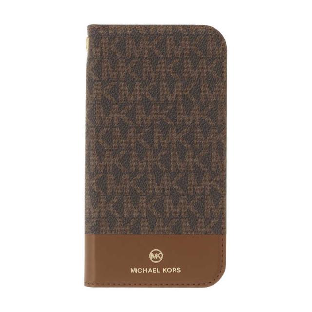 マイケルコース　Case Bicolor with Tassel Charm for iPhone 2021(6.1inch 3レンズ) [ Brown/Camel ]　MKBCBCMFLIP2162の通販は