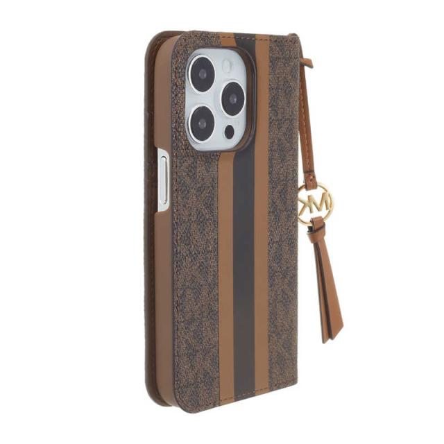 マイケルコース Folio Case Stripe With Tassel Charm for