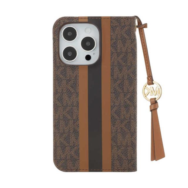 マイケルコース Folio Case Stripe With Tassel Charm for