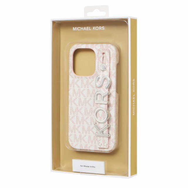 マイケルコース　MICHAEL KORS - Slim Wrap Case Stand ＆ Ring for iPhone 14 Pro ［ Soft Pink ］　MKSFPWPIP2261P