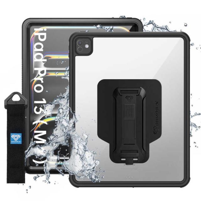 ARMORX　ARMOR-X - IP68 Waterproof Case with Hand Strap for 13-inch iPad Pro (M4)［Black］アーマーエックス　MXS-IPAD-PR10_1