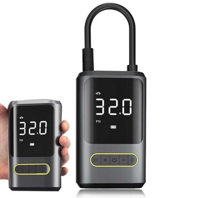 CROSSROAD　コンパクト 多機能電動空気入れ スマホ充電USBポート付き ブラック　ATJ-8466
