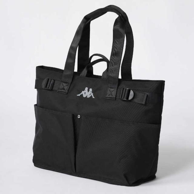 カッパ　ゴルフ用品 トートバッグ [縦32×横42×マチ幅18cm] ブラックグレー　616914