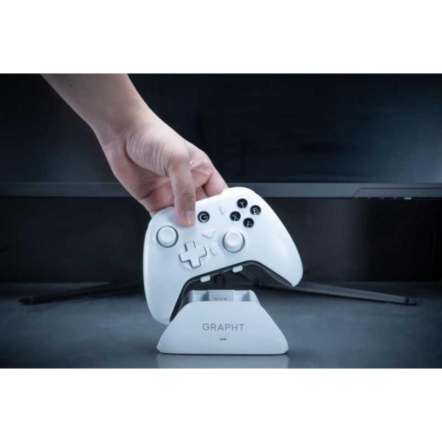GRAPHT　ゲームパッド＋充電ドックバンドルセット クイックカスタムゲームパッド＋充電ドックバンドルセット ［Bluetooth・USB / Windows・Android・iOS / 22ボタン］　GRT076-WHT-ONE_17