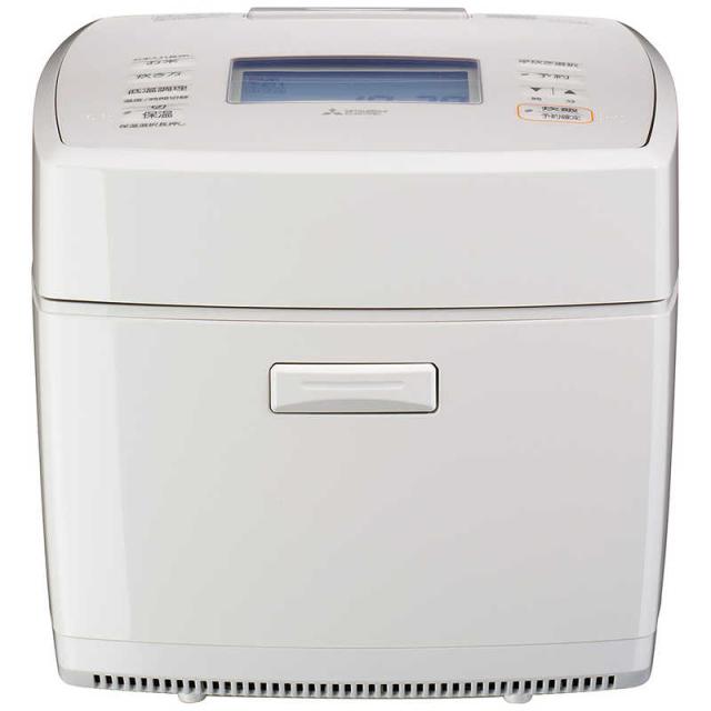 三菱　MITSUBISHI　炊飯器 1升 炭炊釜 IH 備長炭 2層厚釜 白亜麻　NJ-VS18H-W