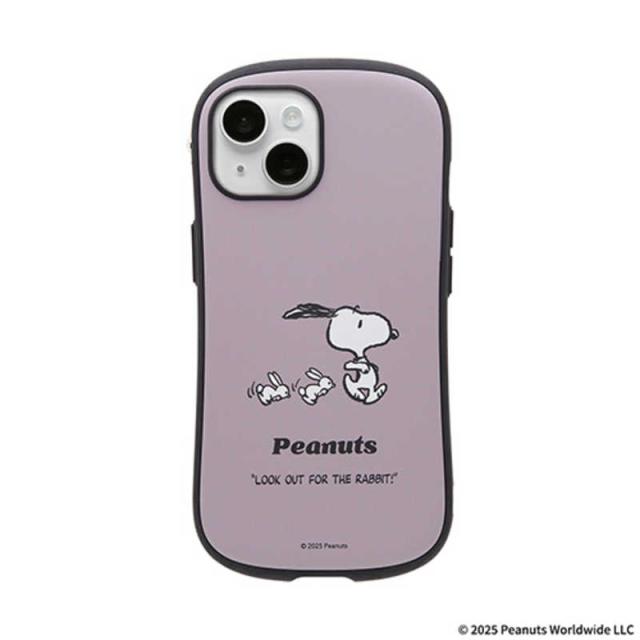 HAMEE　［iPhone 15/14/13専用］PEANUTS/ピーナッツ iFace First Class MagSynqケース iFace くすみパープル/ウサギ　41-186675